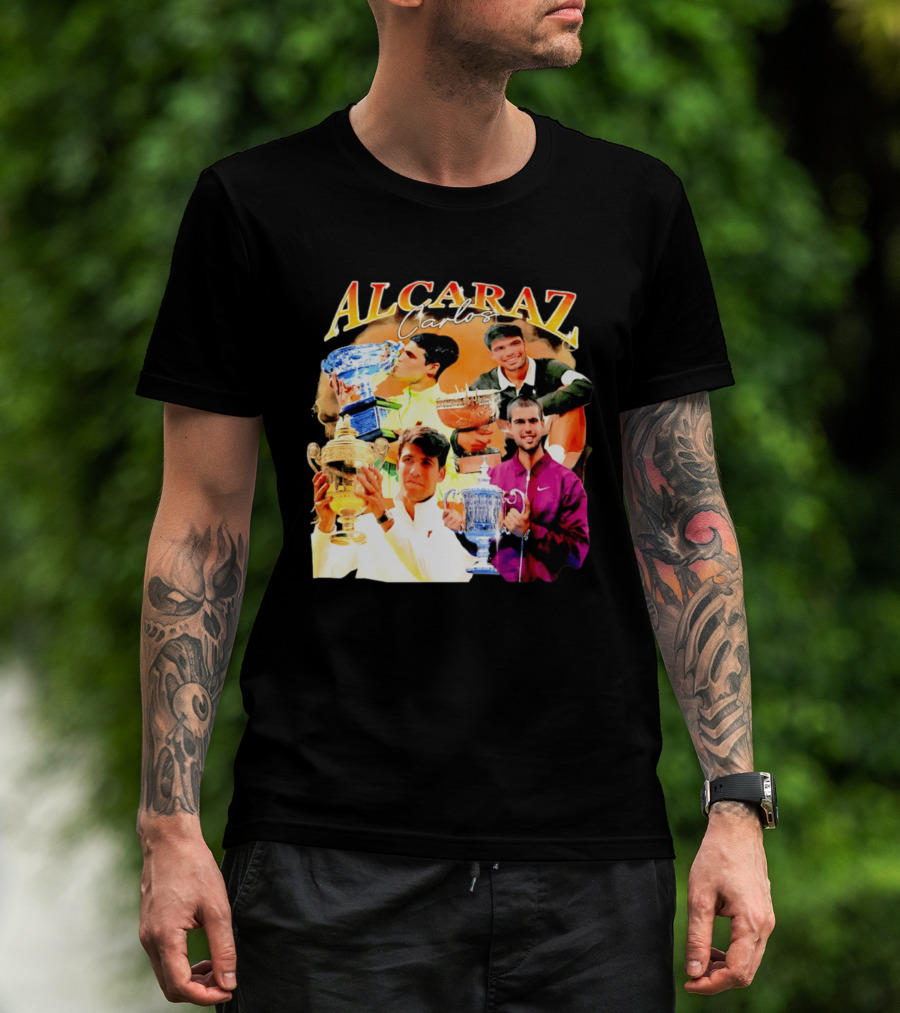Carlos Alcaraz Tennis Trophies Champion Highlights T-Shirt