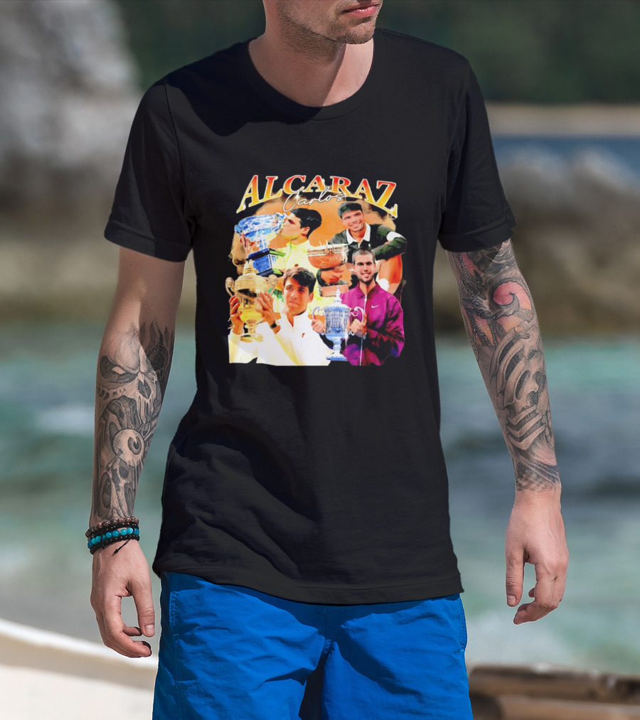 Carlos Alcaraz Tennis Trophies Champion Highlights T-Shirt