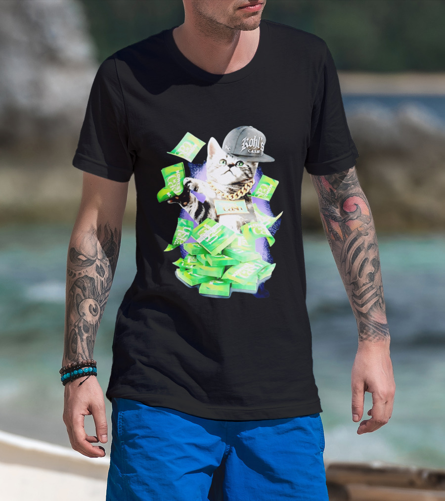 Cats Love Kohl's Cash KC Cap And Gold Chain T-Shirt