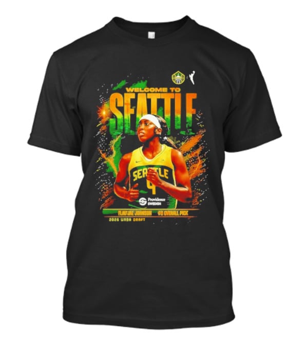 Welcome To Seattle Flau'jae Johnson WNBA Seattle Storm Rookie Season 2023 T-Shirt