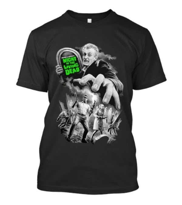Fright Rags George A. Romero's Night Of The Living Dead Movie Zombies Graveyard Scene T-Shirt