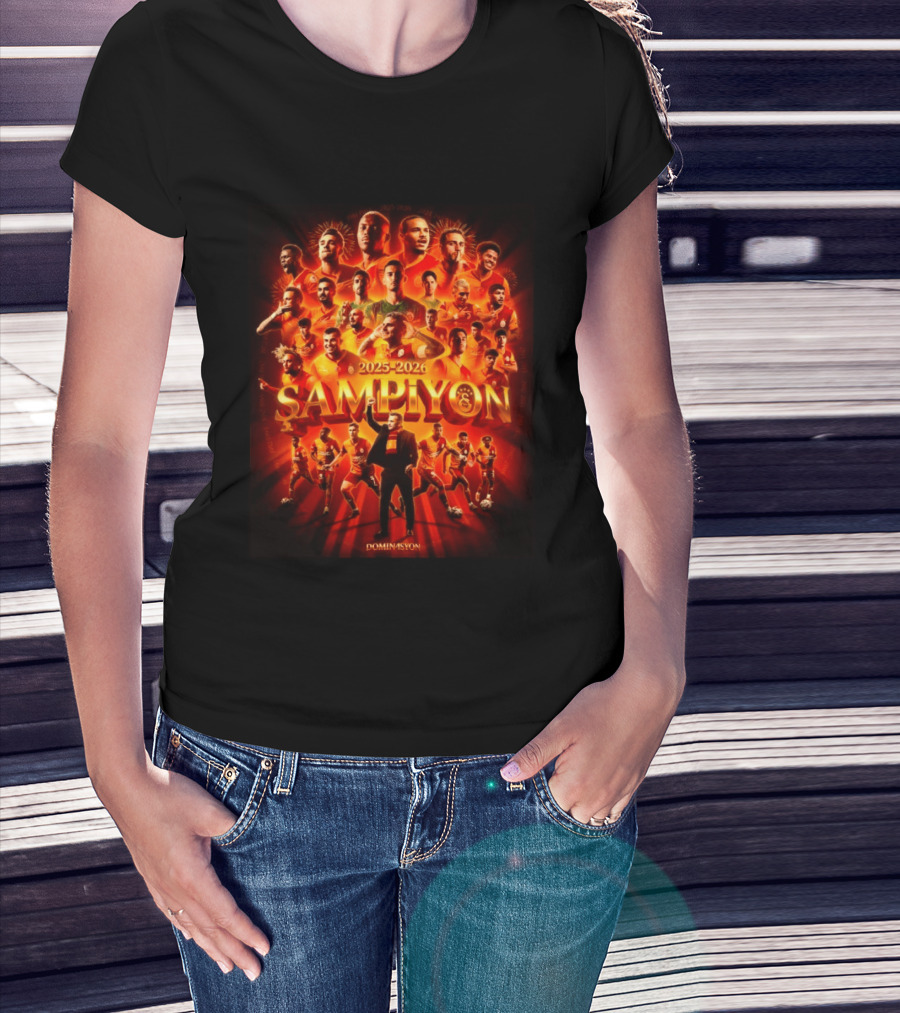 Galatasaray 2025 2026 Şampiyon Süper Lig Dominasyon 26th Win Celebration T-Shirt