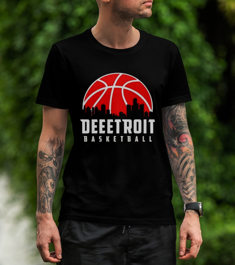 Deetroit Basketball Skyline Drip 2026 T-Shirt