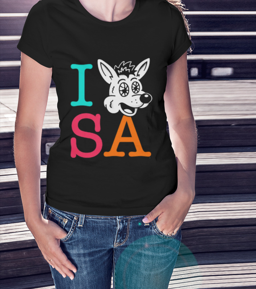 I Love SA Coyote Spurs Basketball T-Shirt