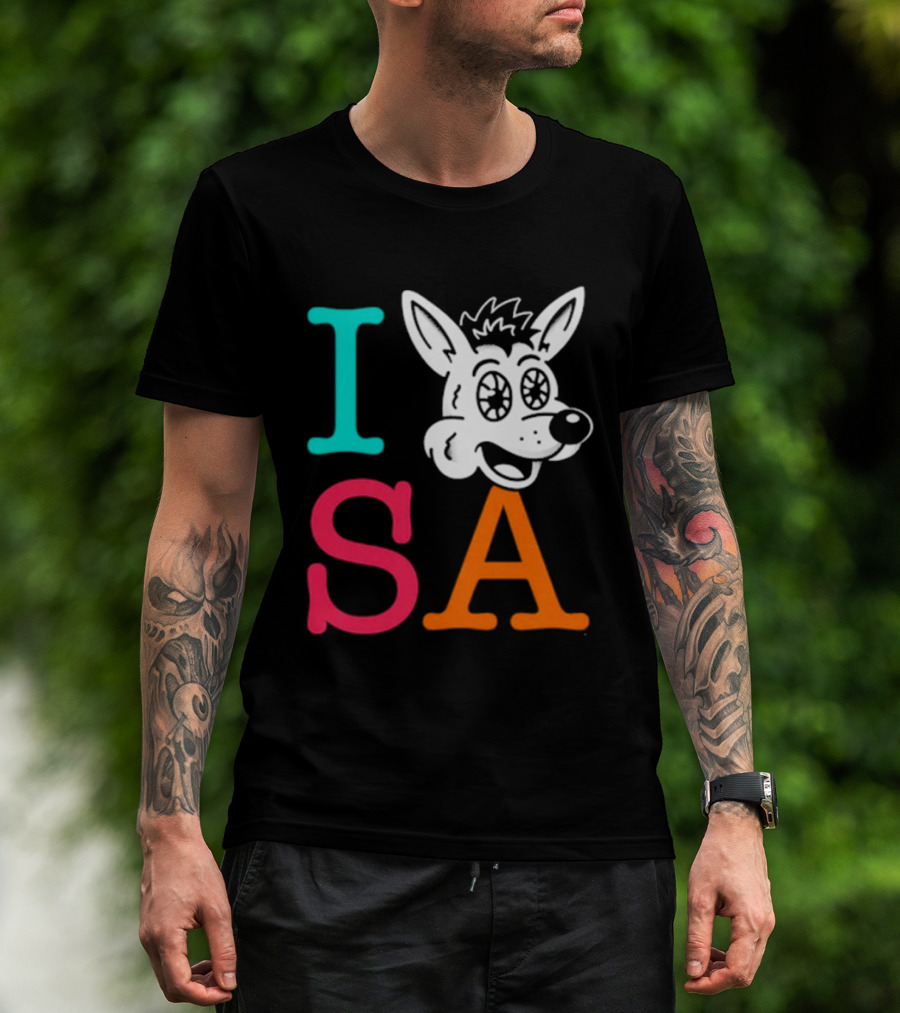 I Love SA Coyote Spurs Basketball T-Shirt