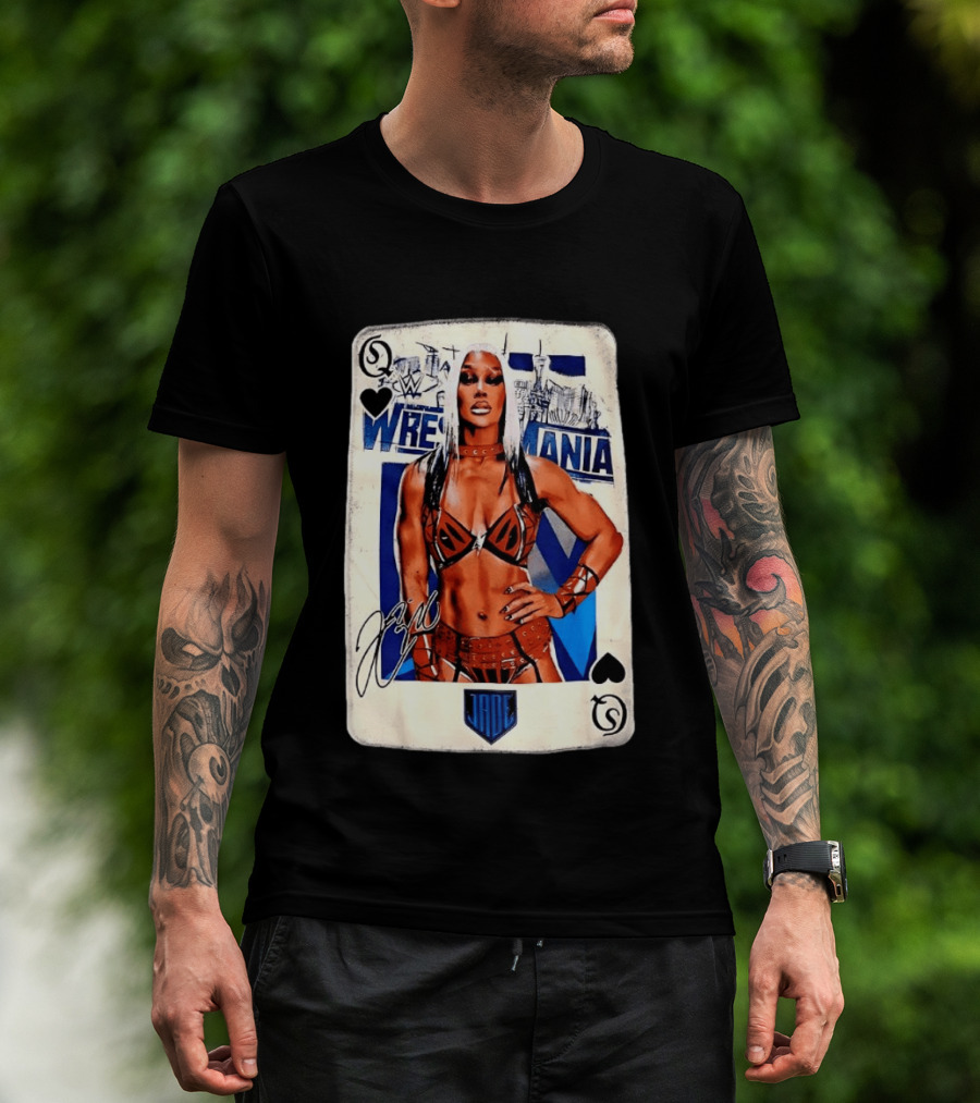 WrestleMania Jade Cargill WWE Playing Card Image T-Shirt