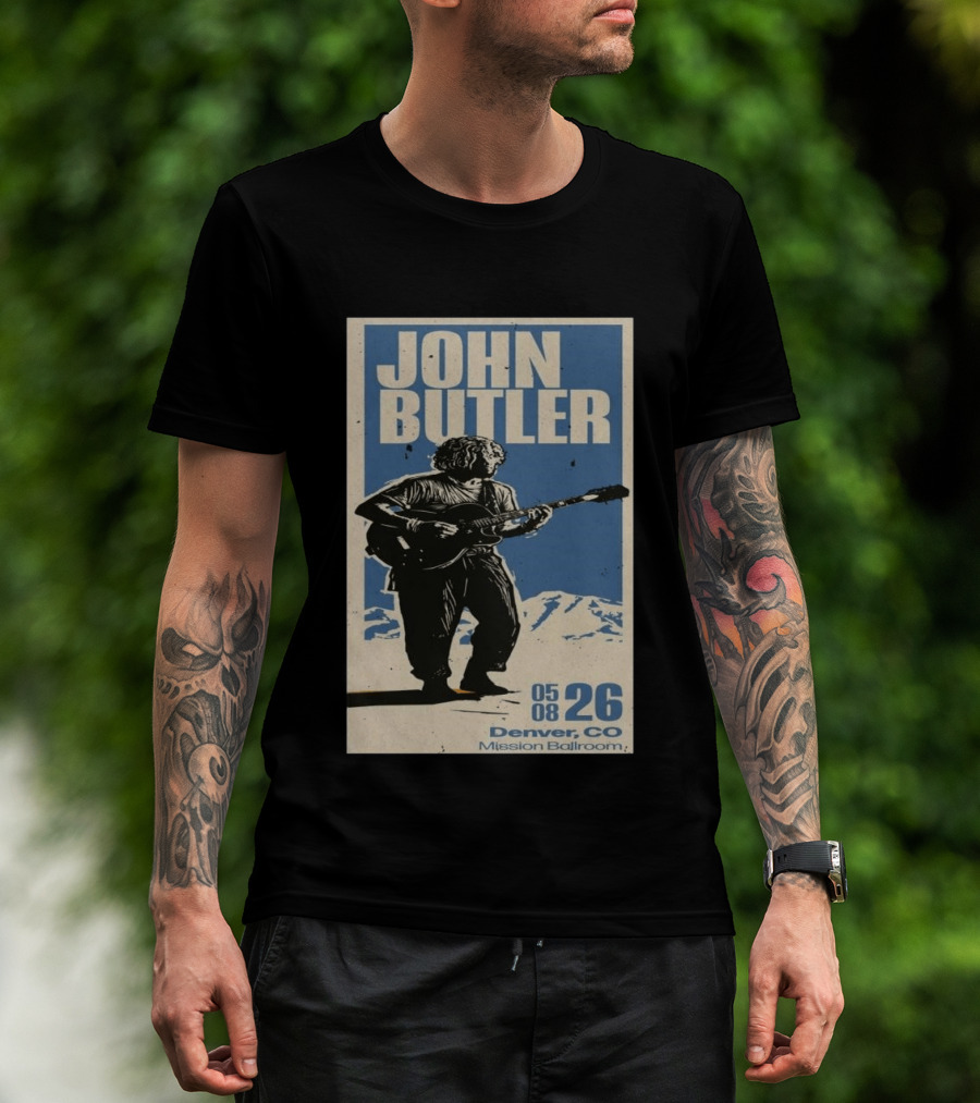 John Butler May 8 2026 Denver CO Mission Ballroom T-Shirt