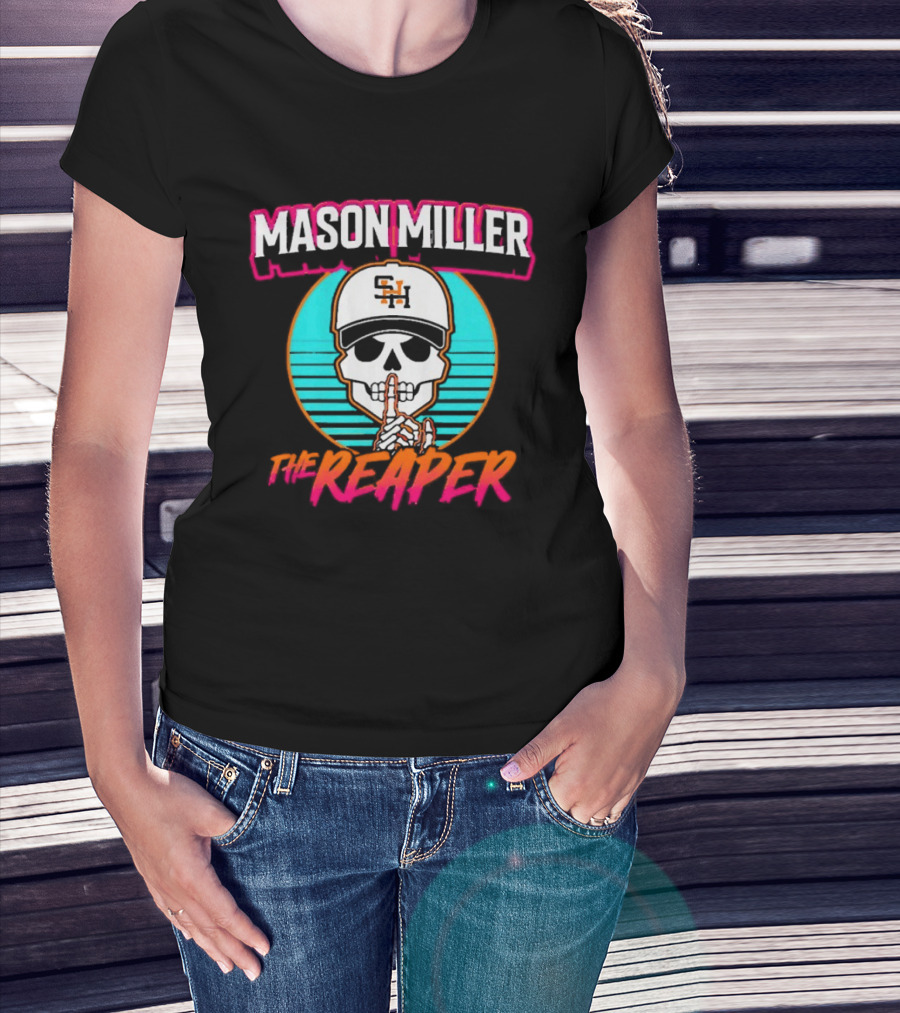 Mason Miller The Reaper Shh SNH Baseball Cap Skeleton City Edition T-Shirt