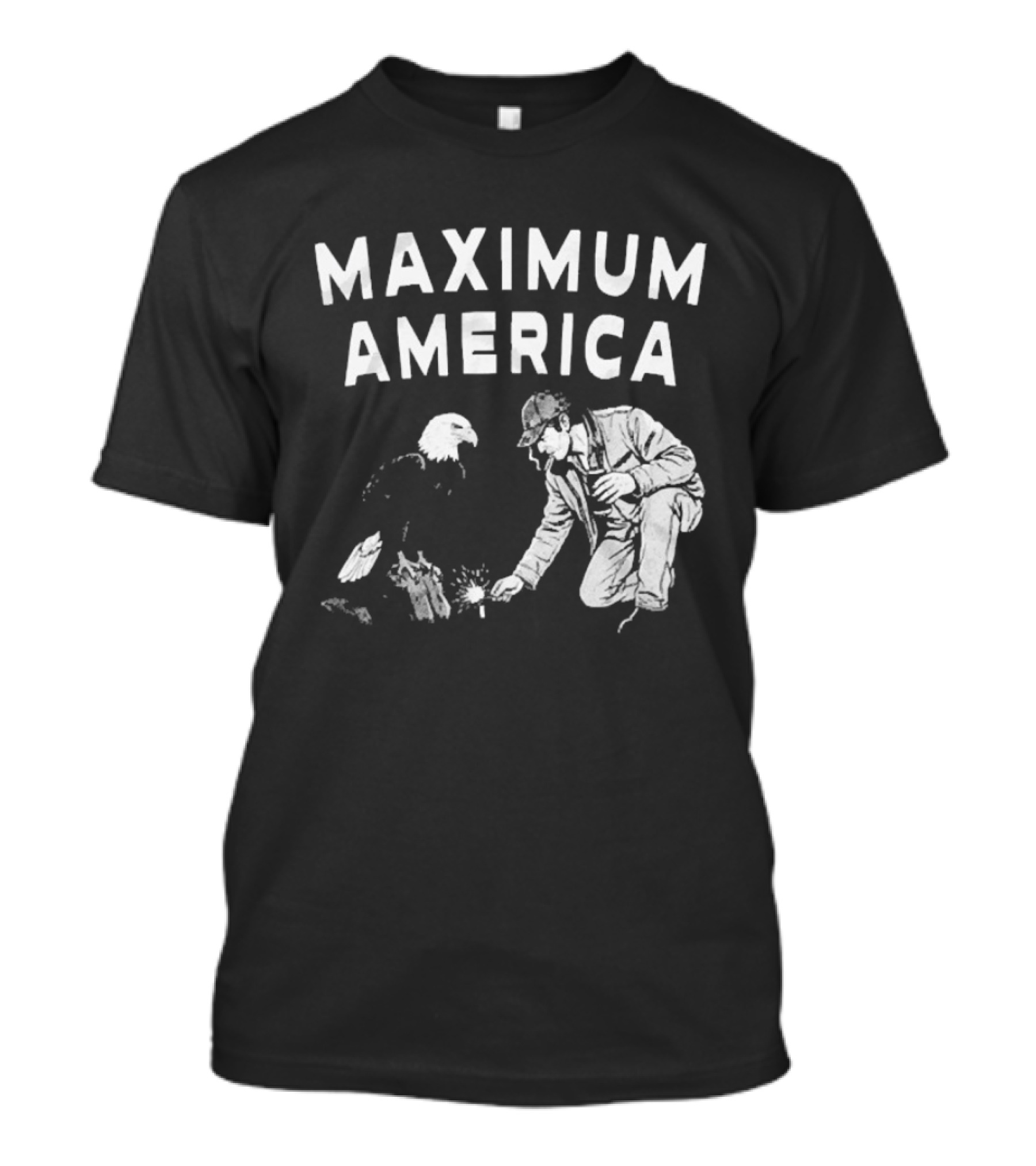 Maximum America Bald Eagle Iconic Patriotic T-Shirt