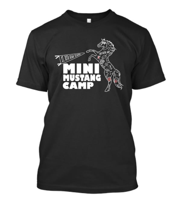 St. Rita High School Mini Mustang Camp Peppy Horse Activities T-Shirt