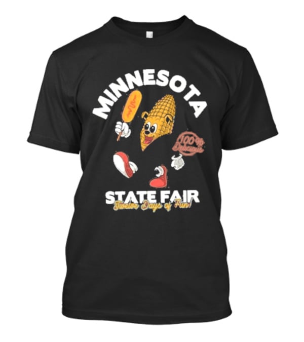 Minnesota State Fair 2026 Running Corn Dog Twelve Days Of Fun T-Shirt