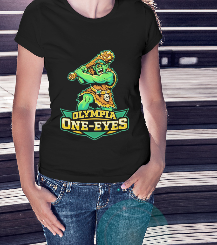 Olympia One Eyes Cyclops With Spiked Mace T-Shirt
