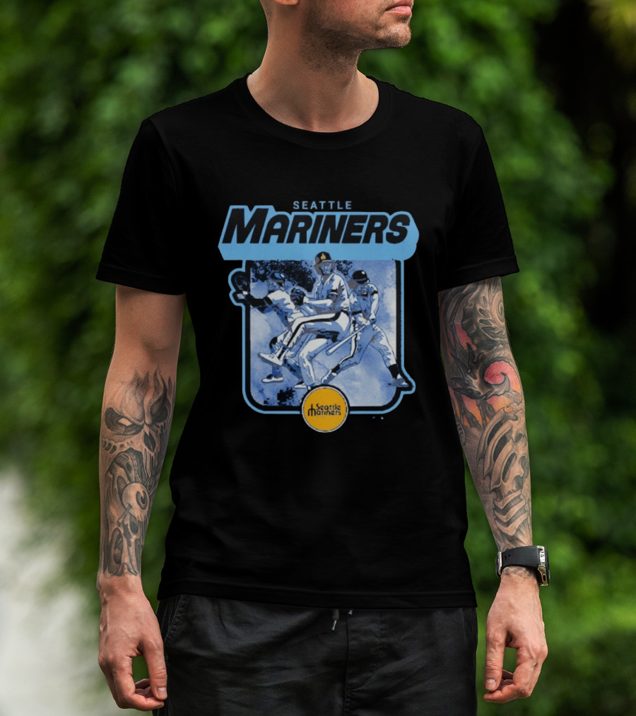 Seattle Mariners Retro Cooperstown Collection Baseball Team Players T-Shirt