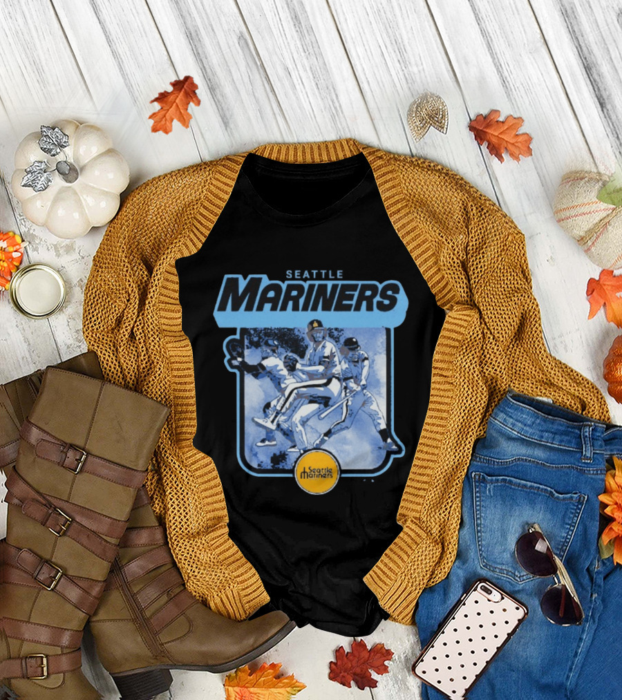 Seattle Mariners Retro Cooperstown Collection Baseball Team Players T-Shirt