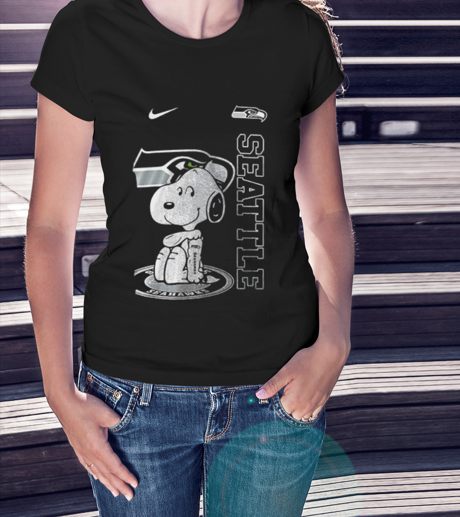Nike Seattle Seahawks Snoopy Thank You For The Memories T-Shirt