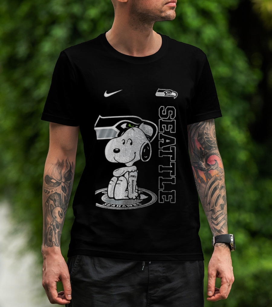 Nike Seattle Seahawks Snoopy Thank You For The Memories T-Shirt