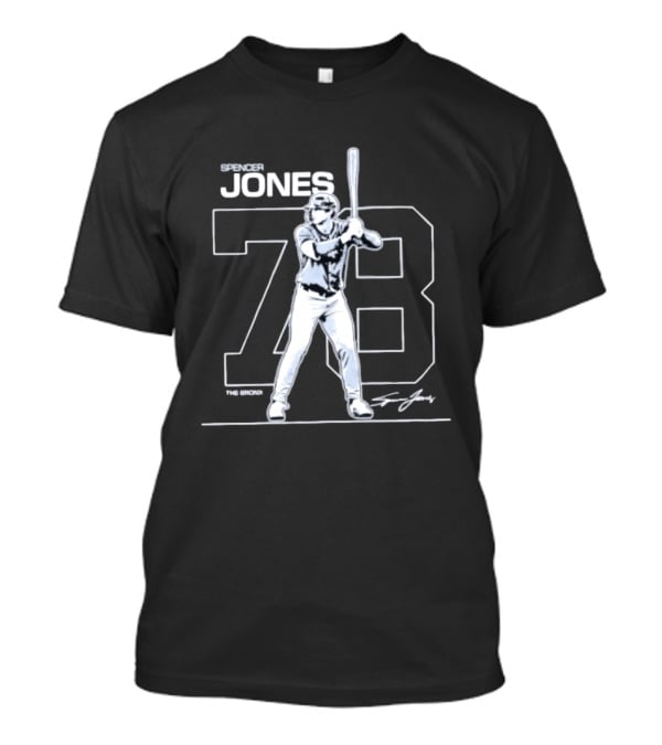 Spencer Jones 78 New York Yankees Baseball Debut T-Shirt