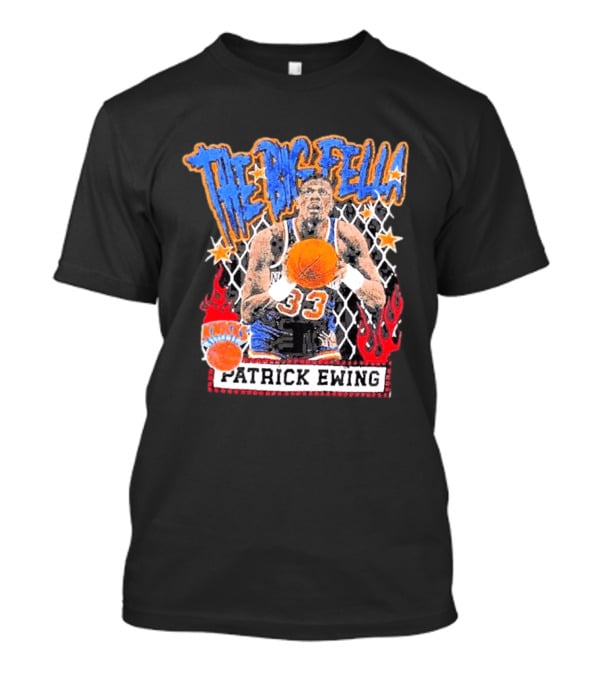 The Big Fella Patrick Ewing 33 New York Knicks Basketball Legend T-Shirt