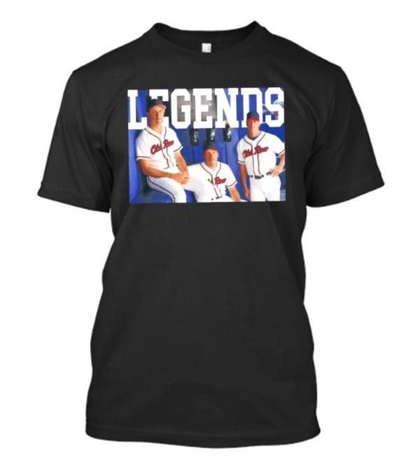 Atlanta Braves Legends The Big Three 1993 2002 T-Shirt