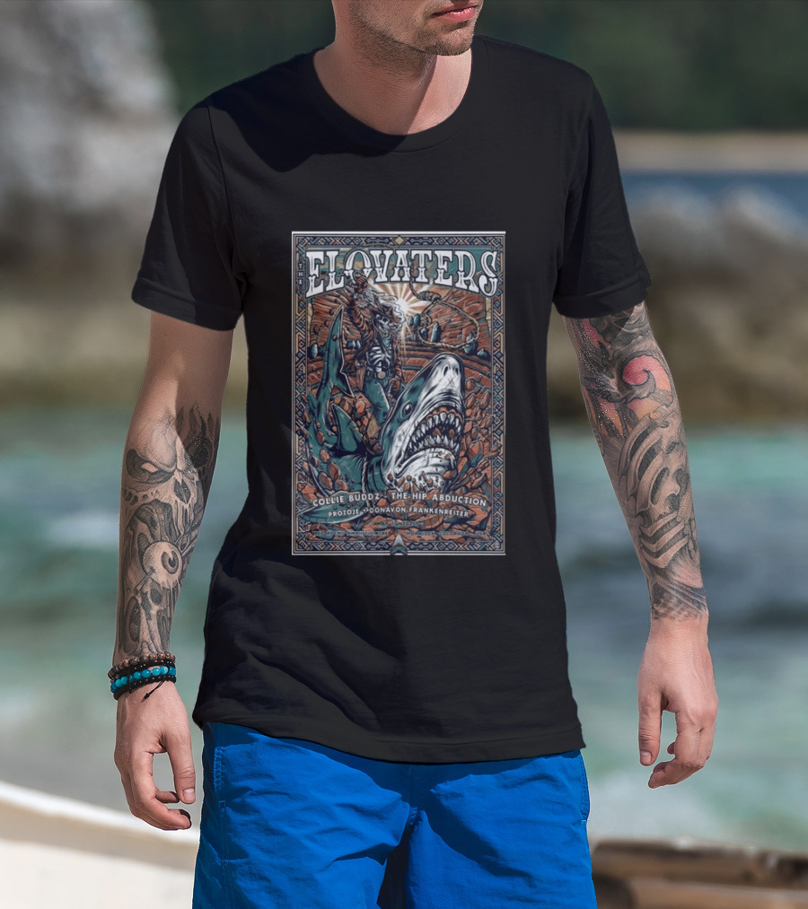 The Elovaters Red Rocks Amphitheatre 5 17 2026 Collie Buddz The Hip Abduction Protoje Donavon Frankenreiter T-Shirt
