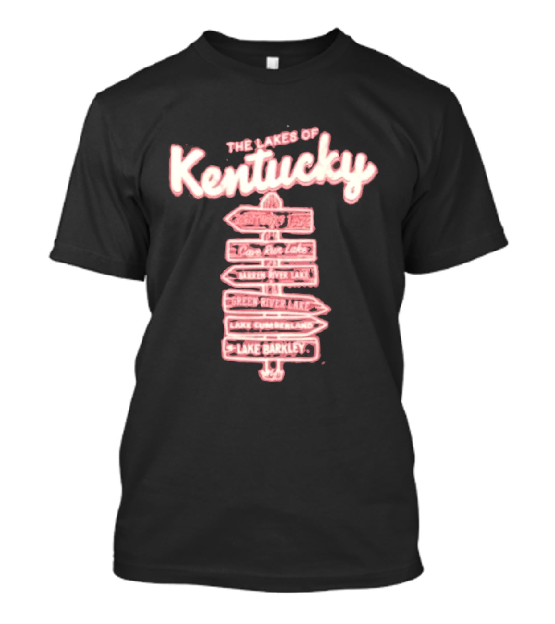 The Lakes Of Kentucky Kentucky Lake Cedar Run Lake Barren River Lake Green River Lake Lake Cumberland Lake Barkley T-Shirt