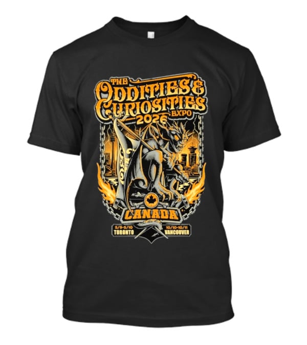 The Oddities & Curiosities Expo 2026 Canada Toronto Vancouver Gargoyle T-Shirt