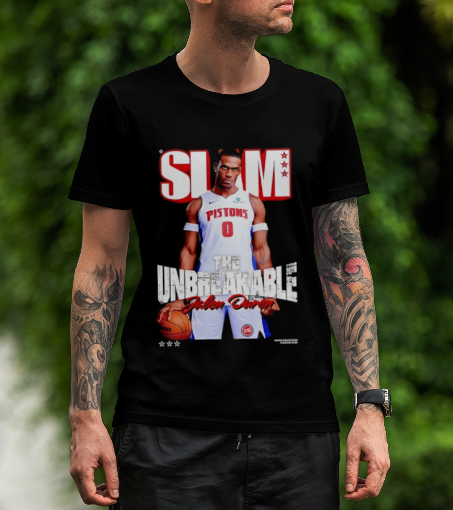 SLAM Jalen Duren Unbreakable Detroit Pistons 260 T-Shirt