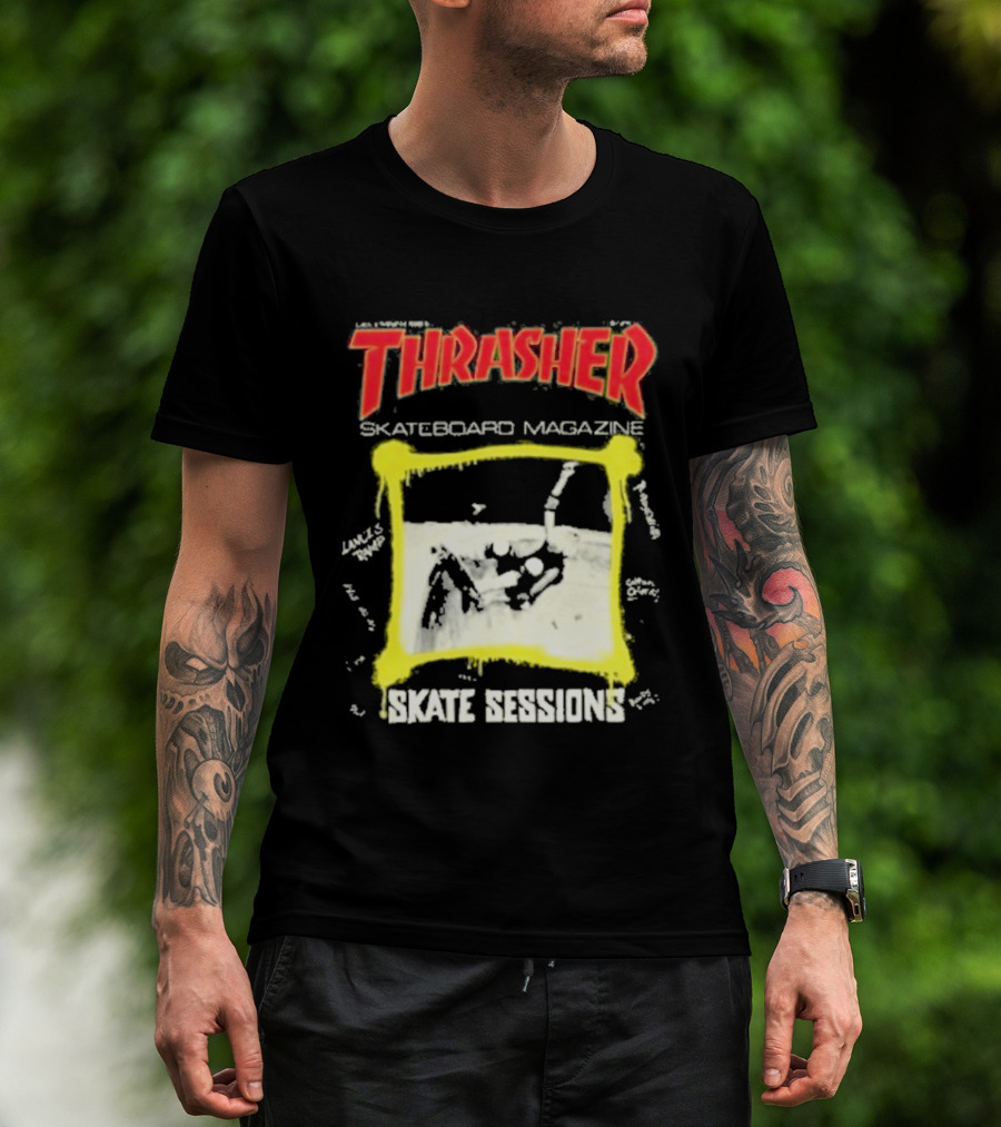 Thrasher Skateboard Magazine December 1983 Skate Sessions T-Shirt