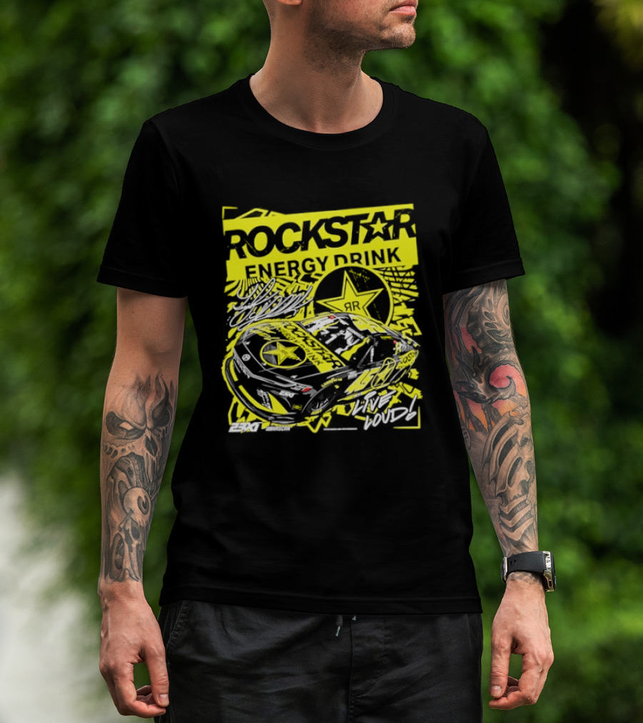Tyler Reddick 23XI Racing Rockstar Energy Drink Car T-Shirt