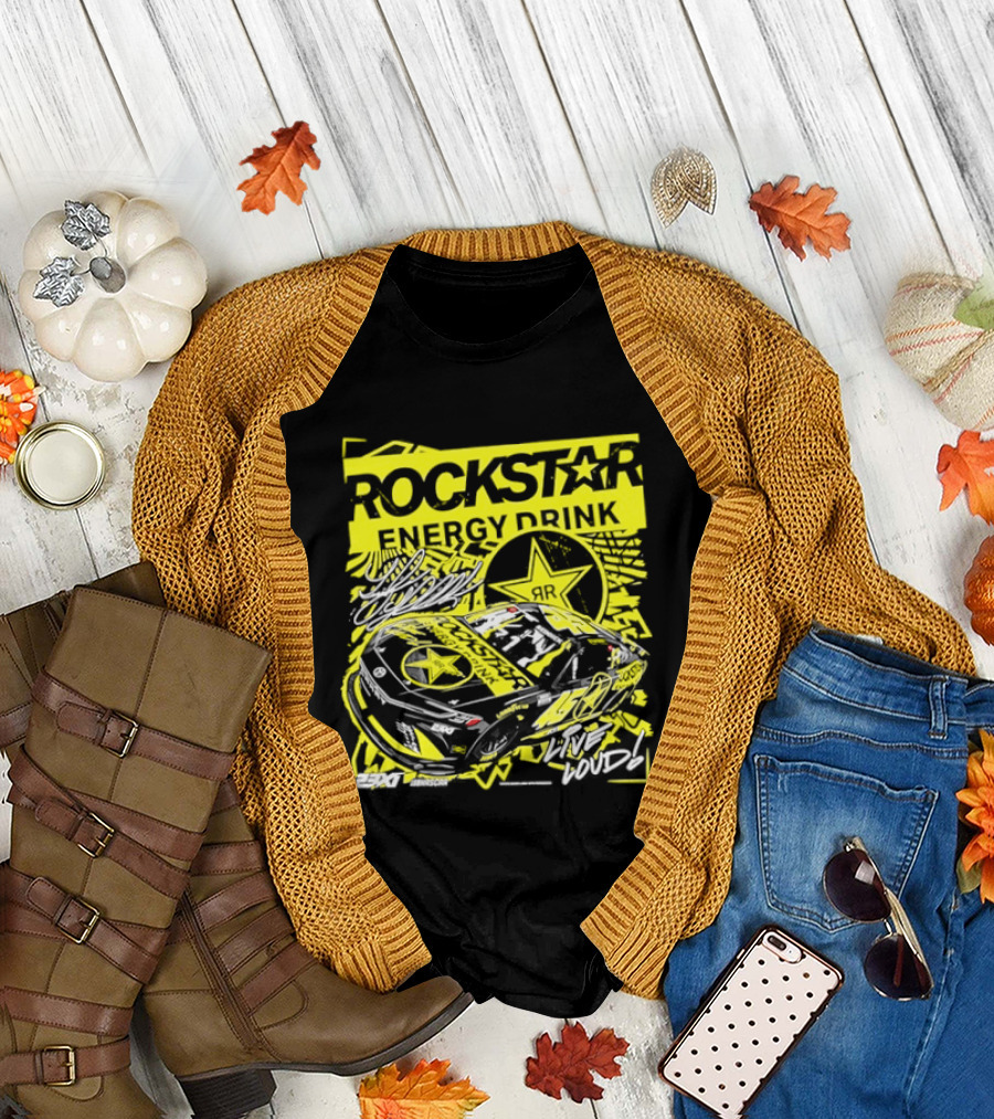 Tyler Reddick 23XI Racing Rockstar Energy Drink Car T-Shirt