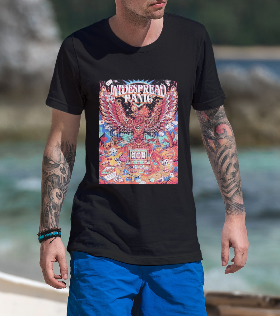 Widespread Panic Las Vegas 2026 Concert With Casino And Phoenix T-Shirt