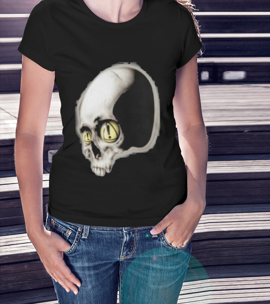 Yeat Dangerous Summer Skull Graphic With Distorted 3D Effect T-Shirt