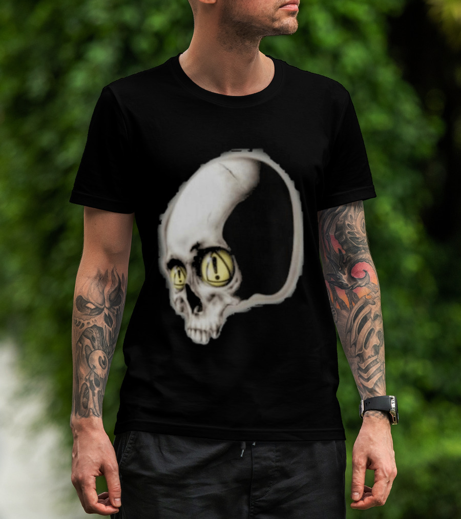 Yeat Dangerous Summer Skull Graphic With Distorted 3D Effect T-Shirt
