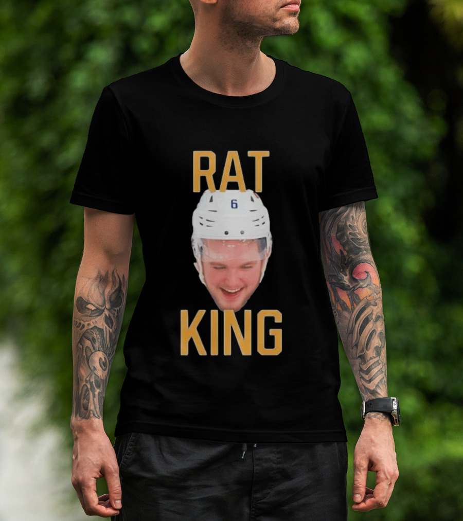 Zach Benson Rat King Head Sabres Number 6 T-Shirt