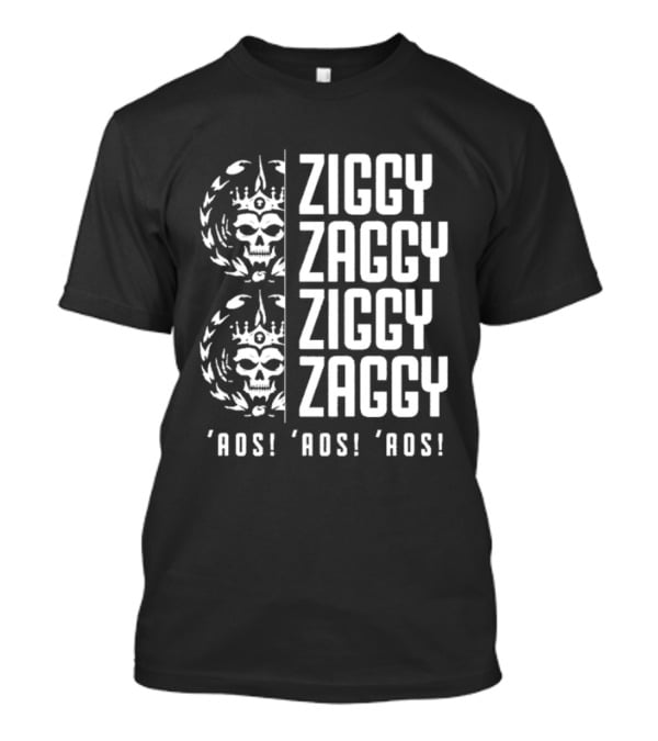 Ziggy Zaggy Ziggy Zaggy Aos Aos Aos Skull Crown Laurel T-Shirt