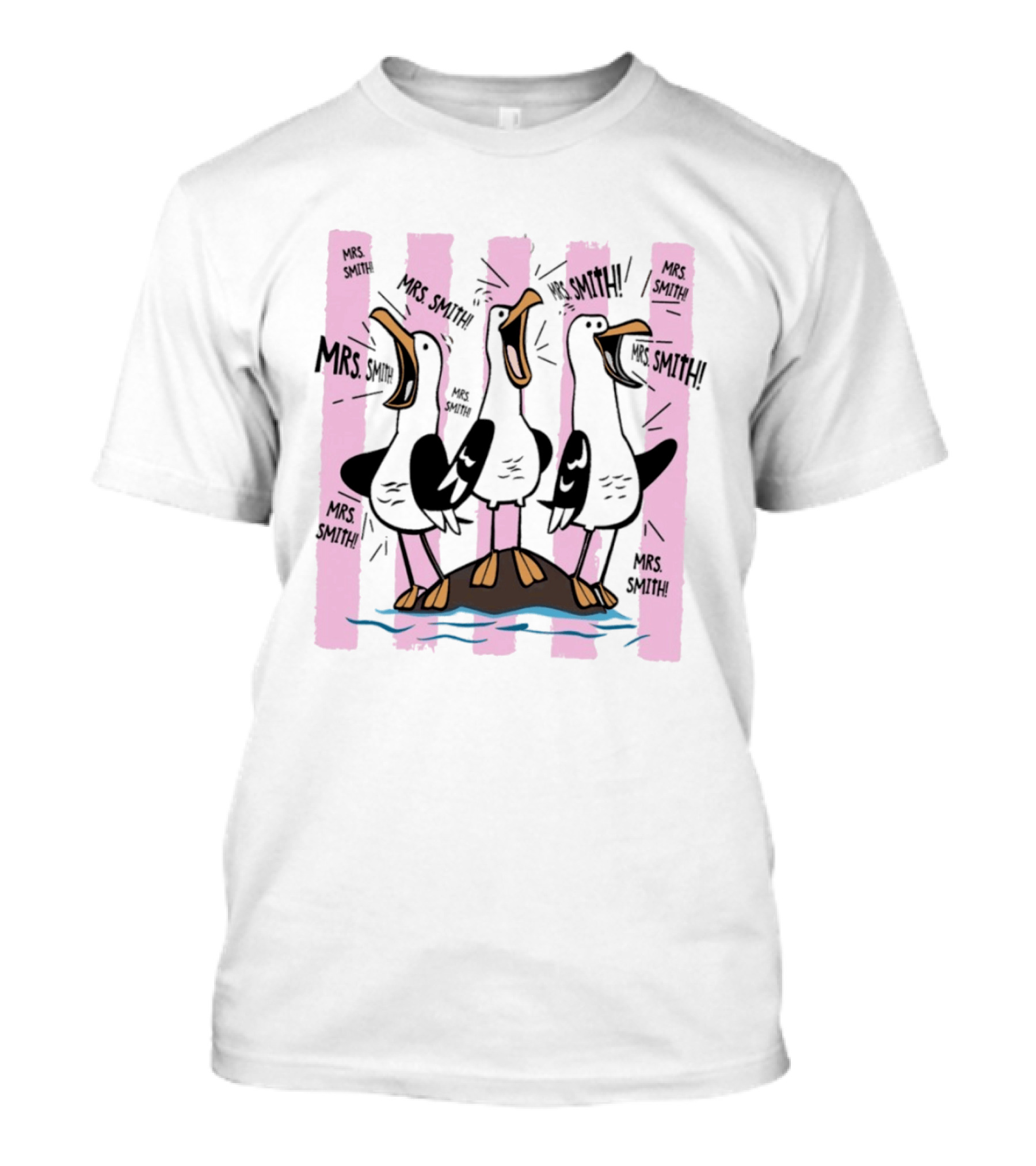 Mrs. Smith Appreciation Custom Seagulls Teacher Recognition T-Shirt