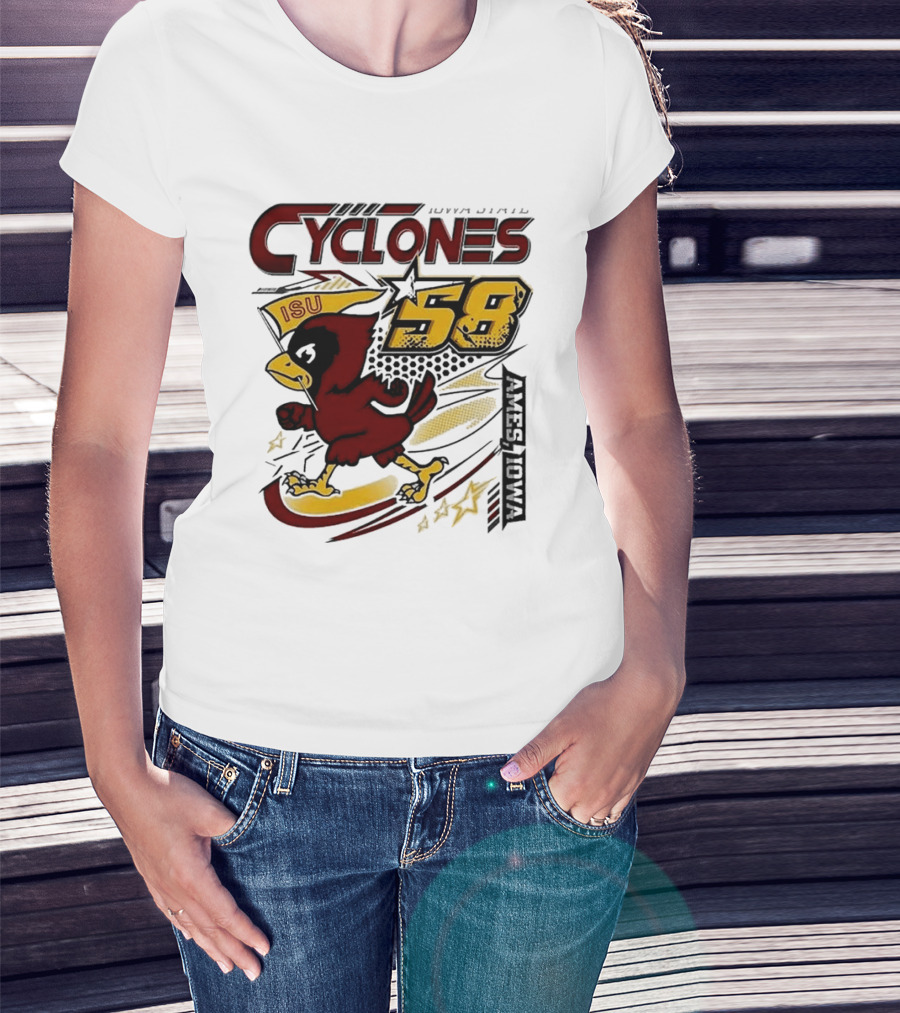 Cyclones ISU Racing Cy 58 Comfort Colors 90s T-Shirt