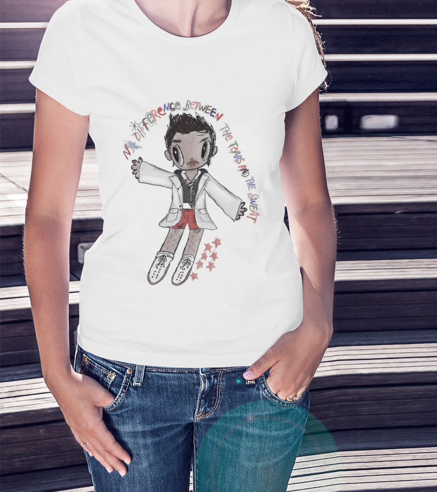 Harry Styles No Difference Between Tears And Sweat Cartoon T-Shirt