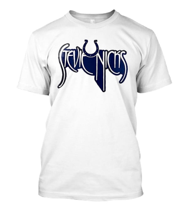 Indianapolis Colts Stevie Nicks Don't Be A Lady Colts Horseshoe T-Shirt