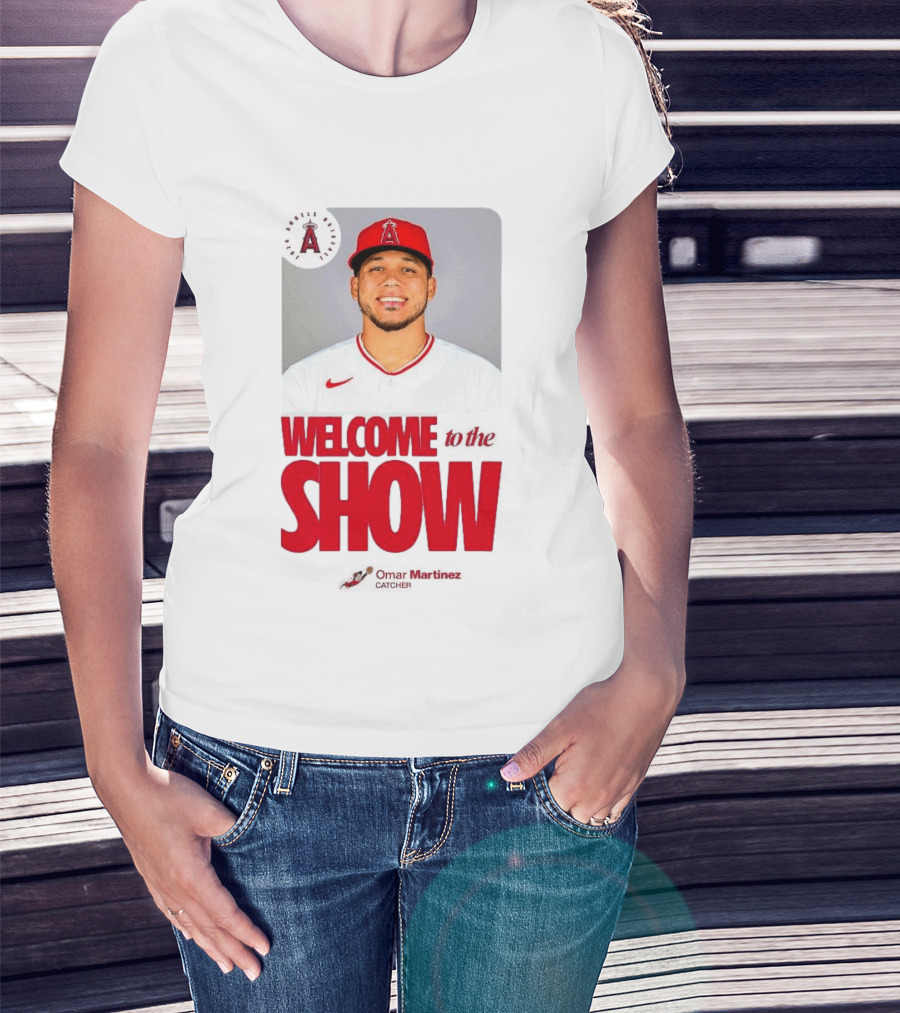 Los Angeles Angels Juan Lagares Welcome To The Show MLB Baseball T-Shirt
