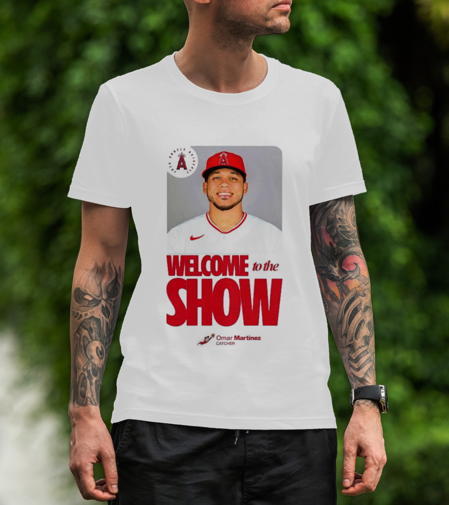 Los Angeles Angels Juan Lagares Welcome To The Show MLB Baseball T-Shirt