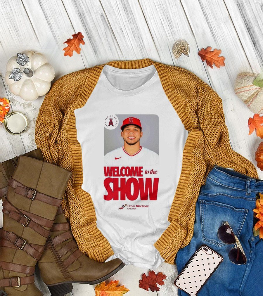 Los Angeles Angels Juan Lagares Welcome To The Show MLB Baseball T-Shirt