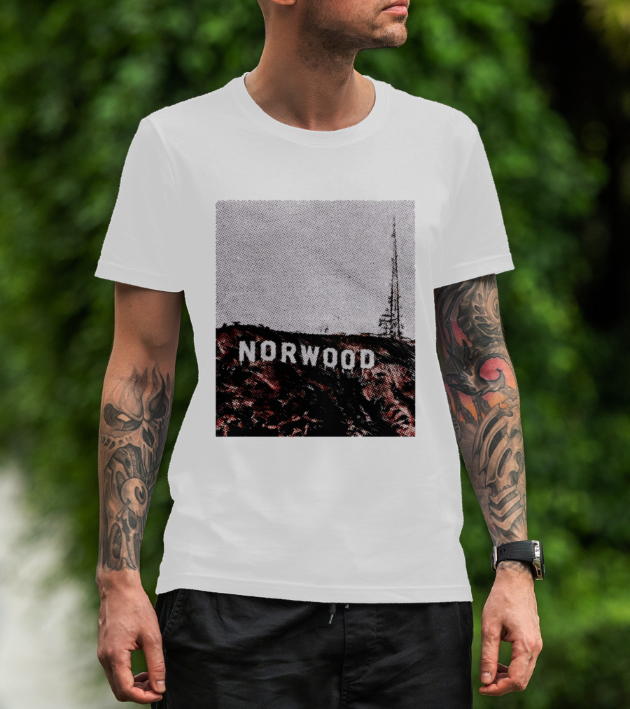Norwood Hills Sign Parody Hollywood Hills T-Shirt