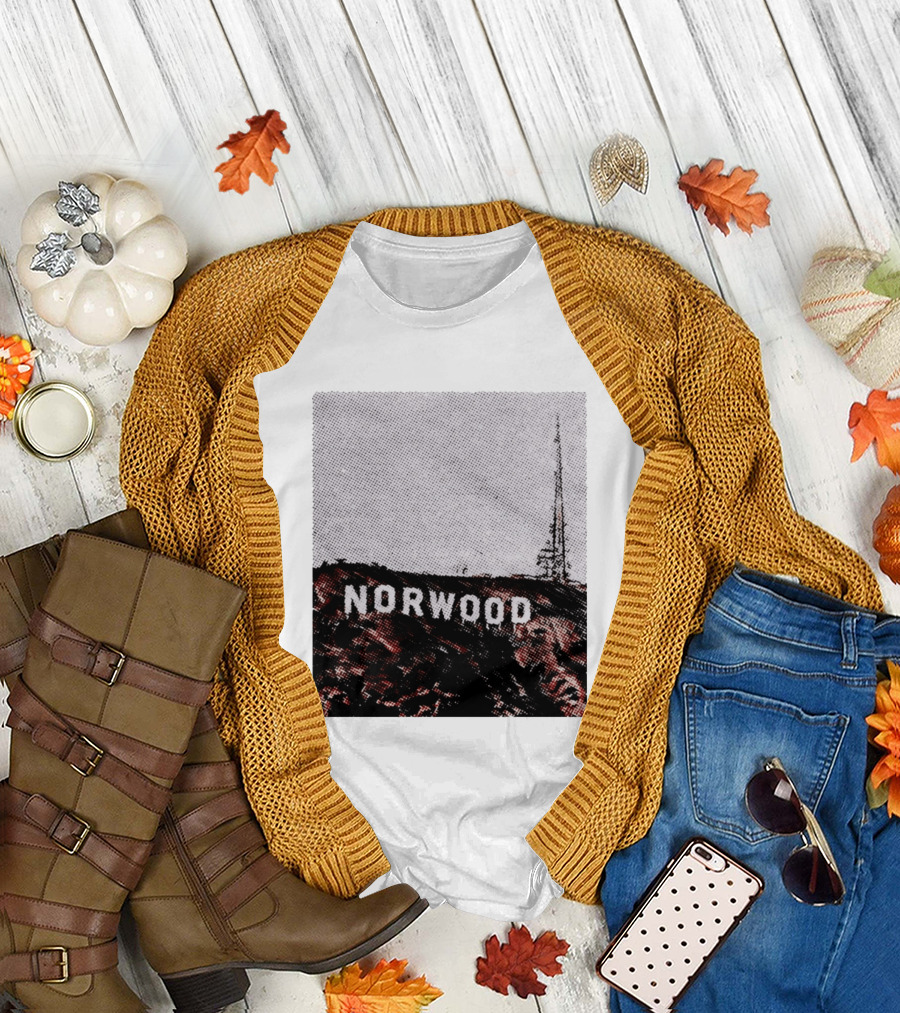 Norwood Hills Sign Parody Hollywood Hills T-Shirt