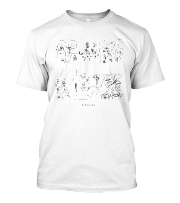 Turnover Dark Night Comic Strip Scene With Shadows And Mystery T-Shirt