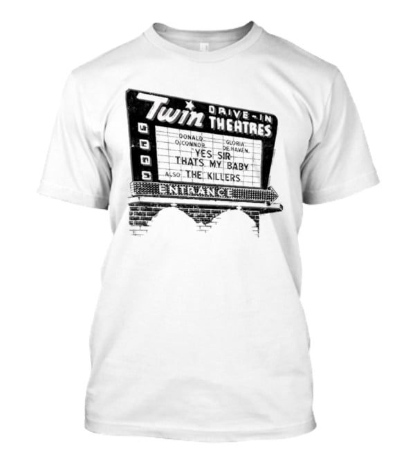 Twin Drive In Theatres Norwood Ohio Vintage Marquee Sign T-Shirt