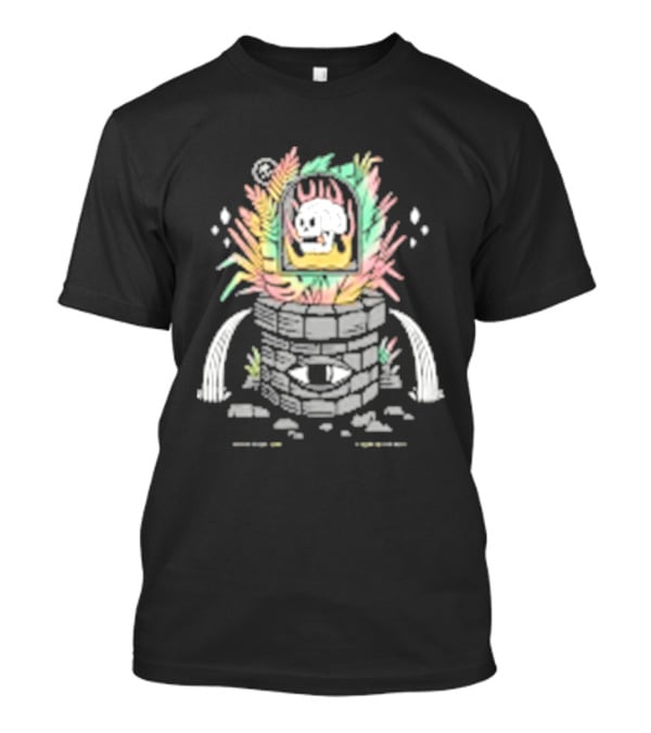 A Leak In The Well Fuzzy Sheep In Vibrant Watercolor Explosion T-Shirt