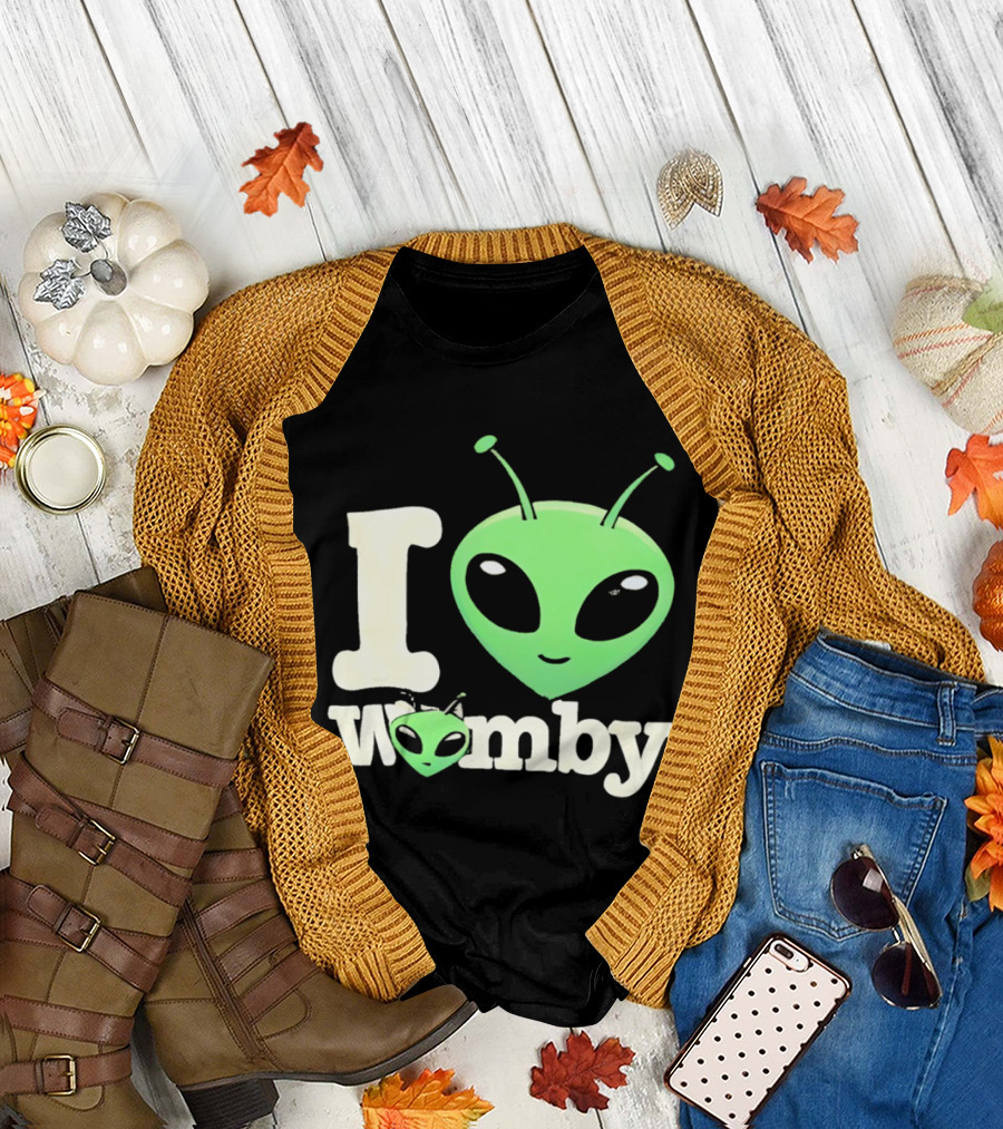 I Love Womby Aliens Victor Wembanyama San Antonio Spurs Basketball T-Shirt