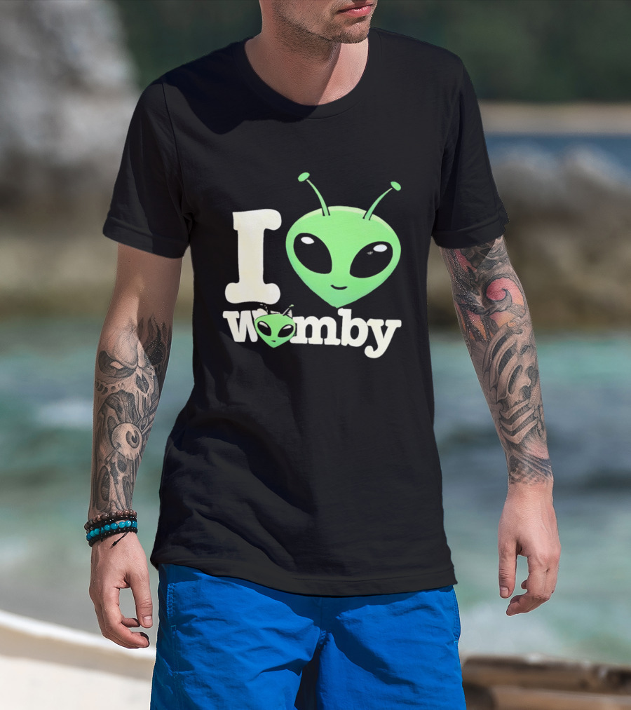 I Love Womby Aliens Victor Wembanyama San Antonio Spurs Basketball T-Shirt