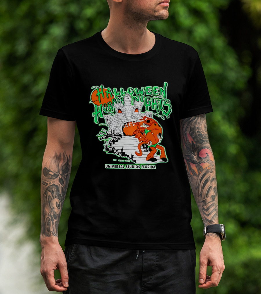 Halloween Horror Nights Universal Studios Florida Scoob Night Razors In The Night Beyond Human T-Shirt